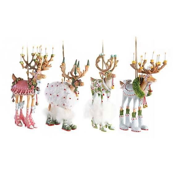 Dash Away Reindeer Ornament Set-A by Patience Brewster