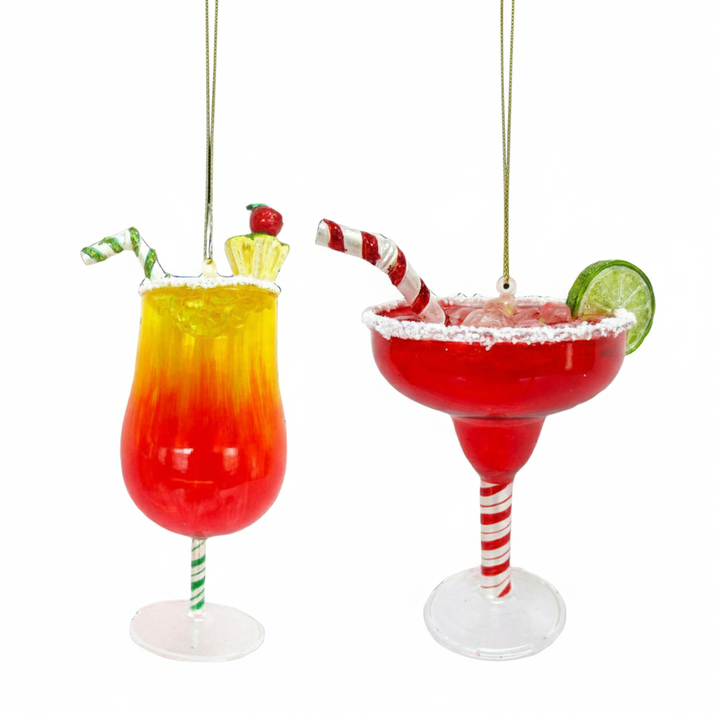 Christmas Cocktail Ornament Set