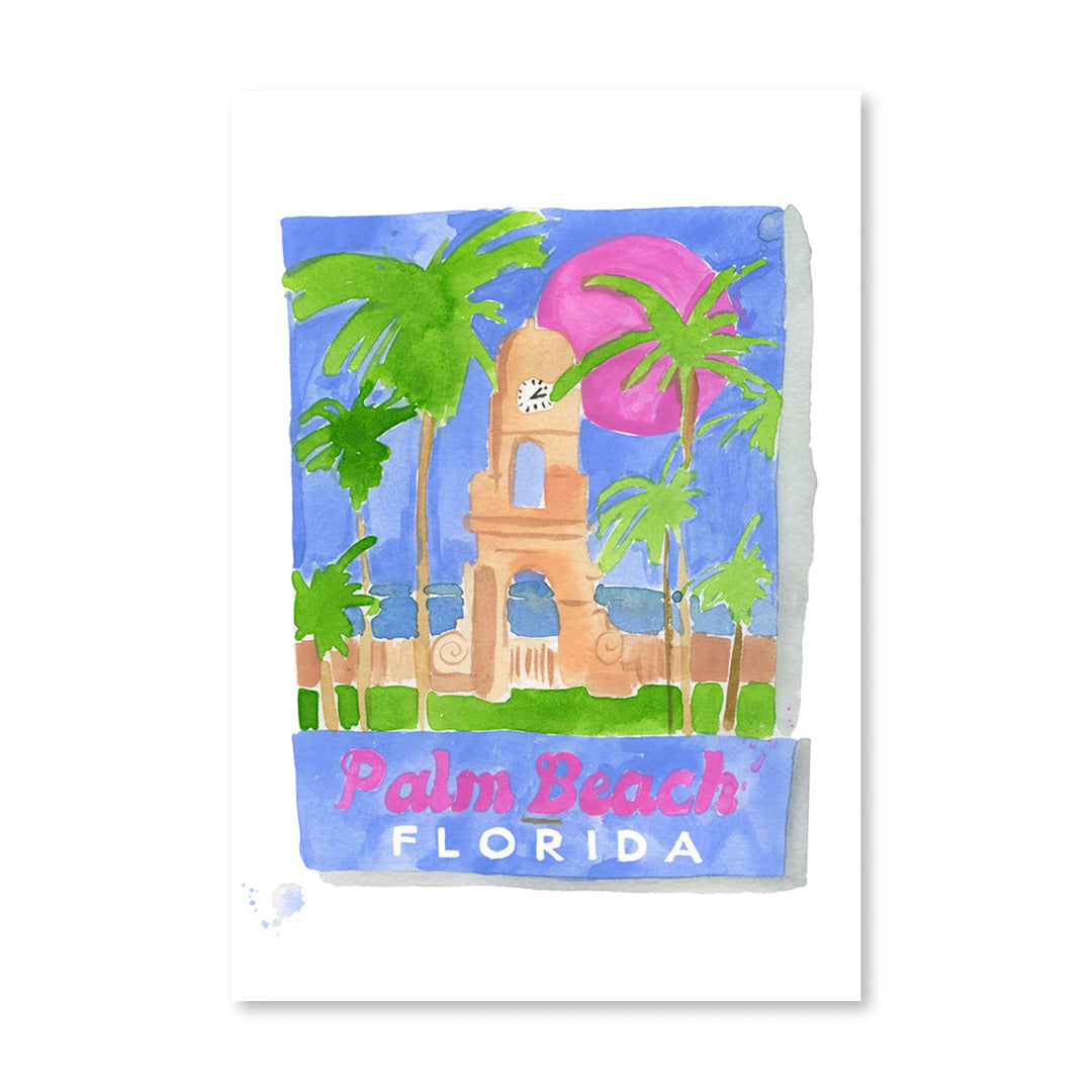 Palm Beach Matchbook Art Print