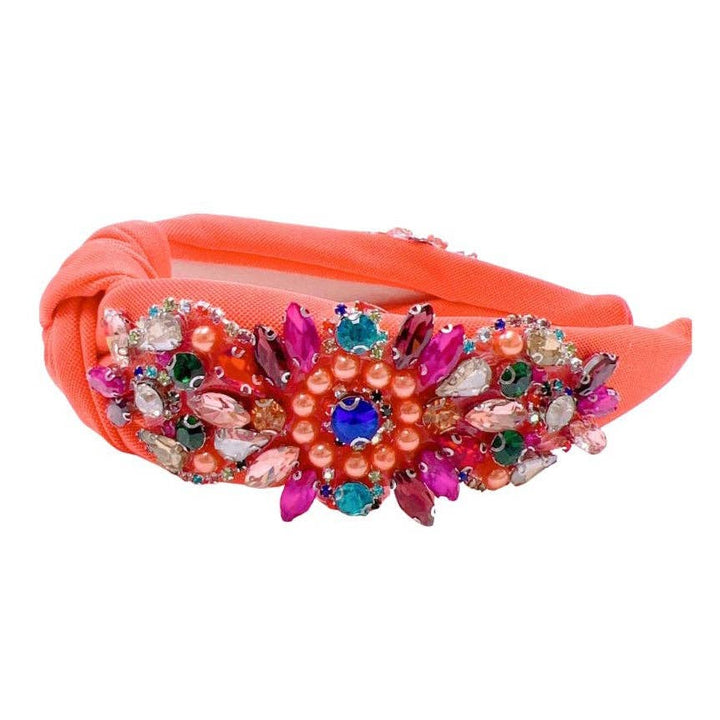 Stunning Gem Headband - Orange
