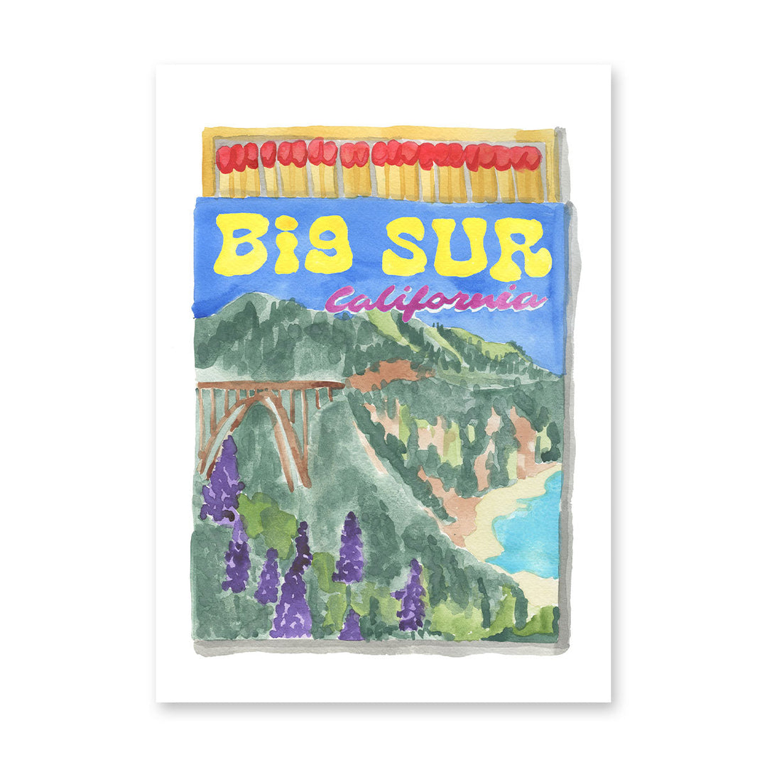 Big Sur Matchbook Art Print