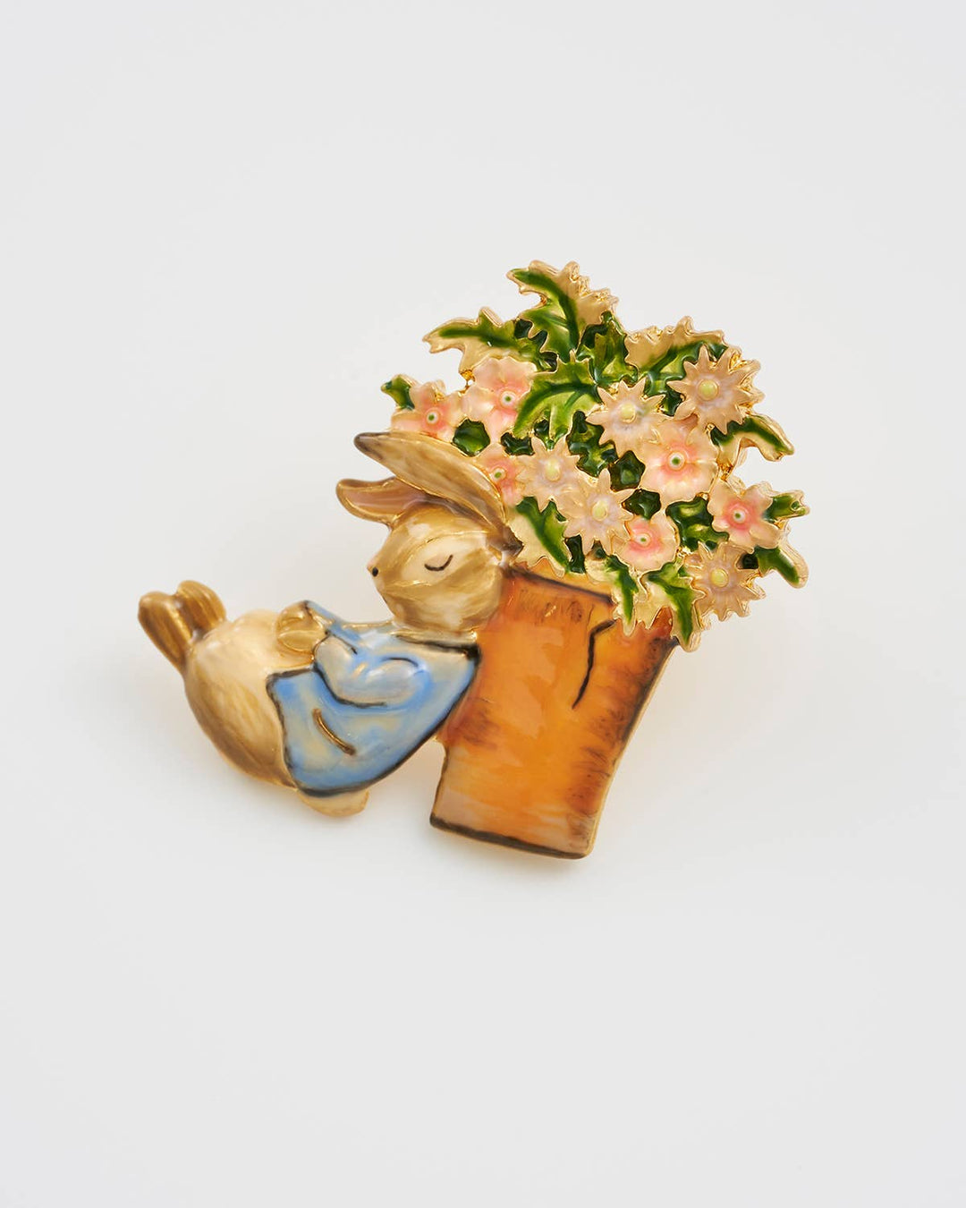 FABLE x Peter Rabbit with Flower Pot Brooch
