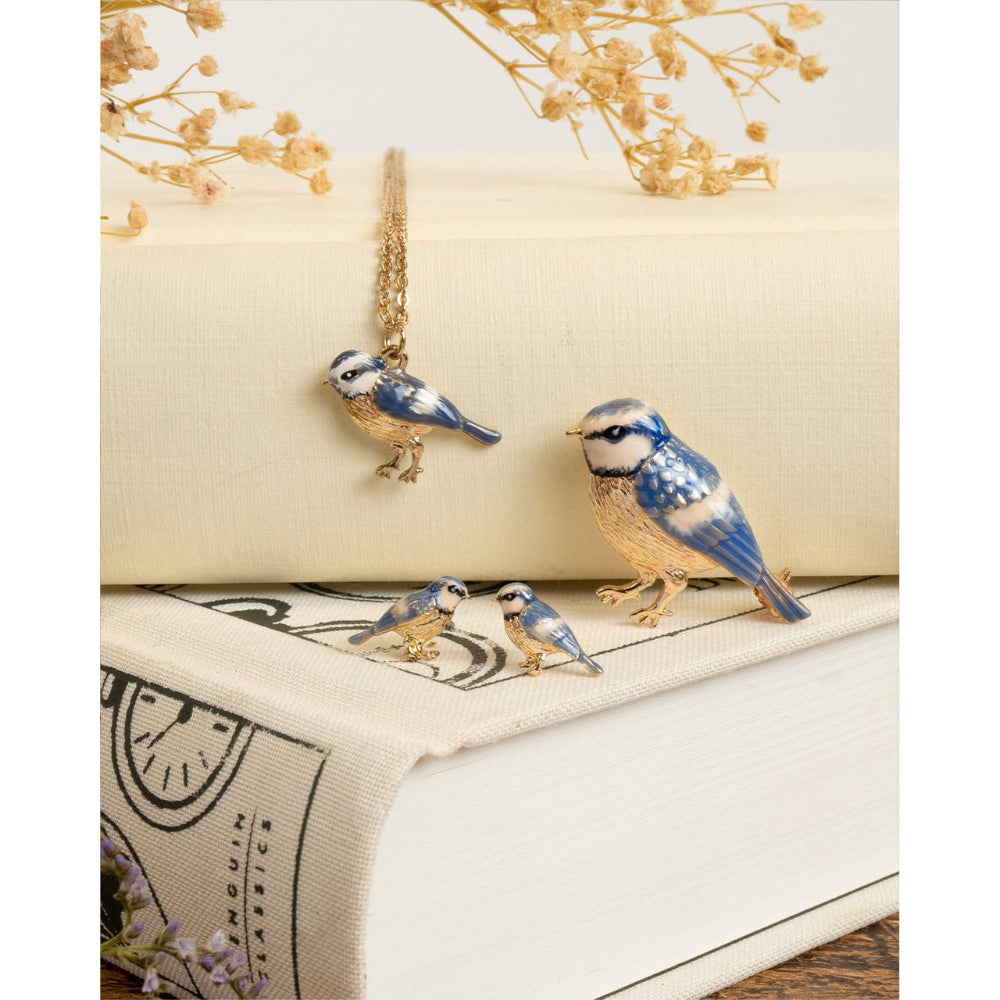 Enamel Blue Tit Brooch by Fable England 1