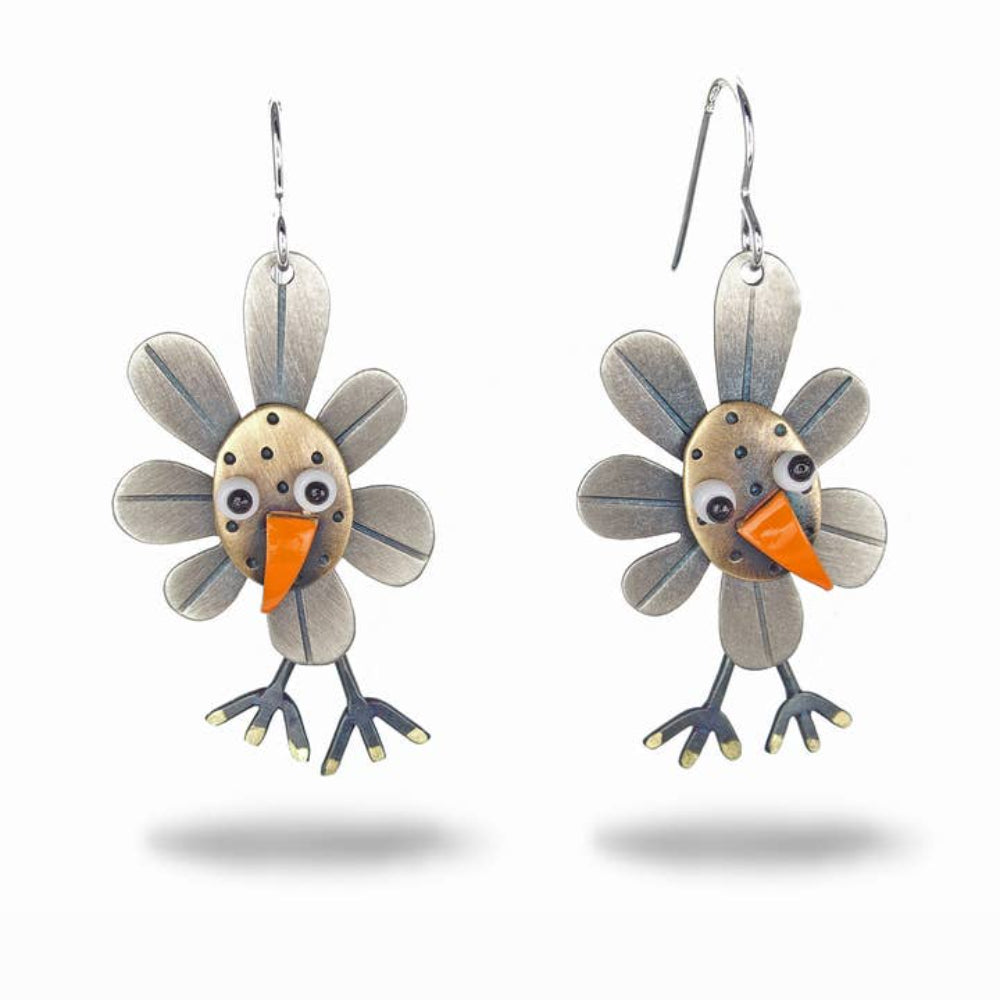 Flower Bird Earrings by Faire