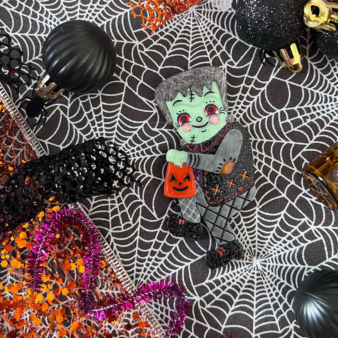 Frankenstomp Brooch by Johanna Parker x Lipstick & Chrome - Quirks!