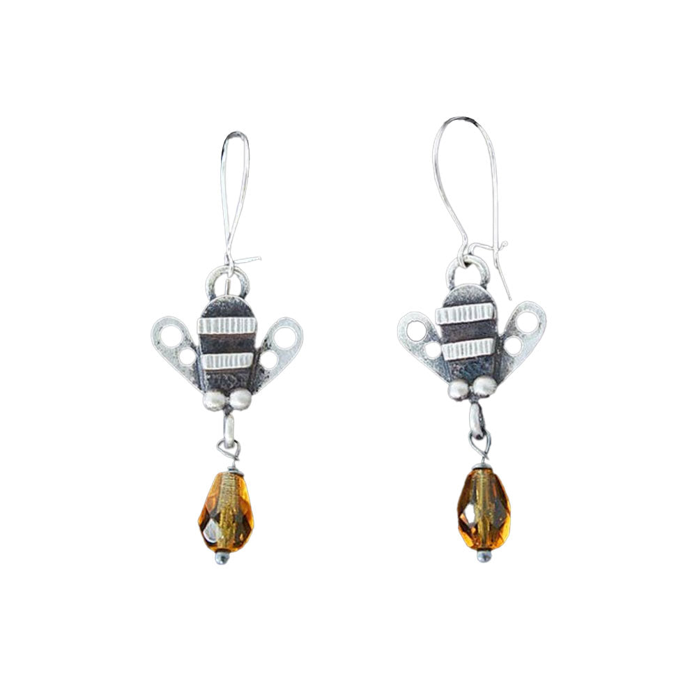 Honey Bee Earrings by Chickenscratch