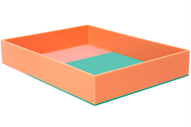Color Blocked Acrylic Tray