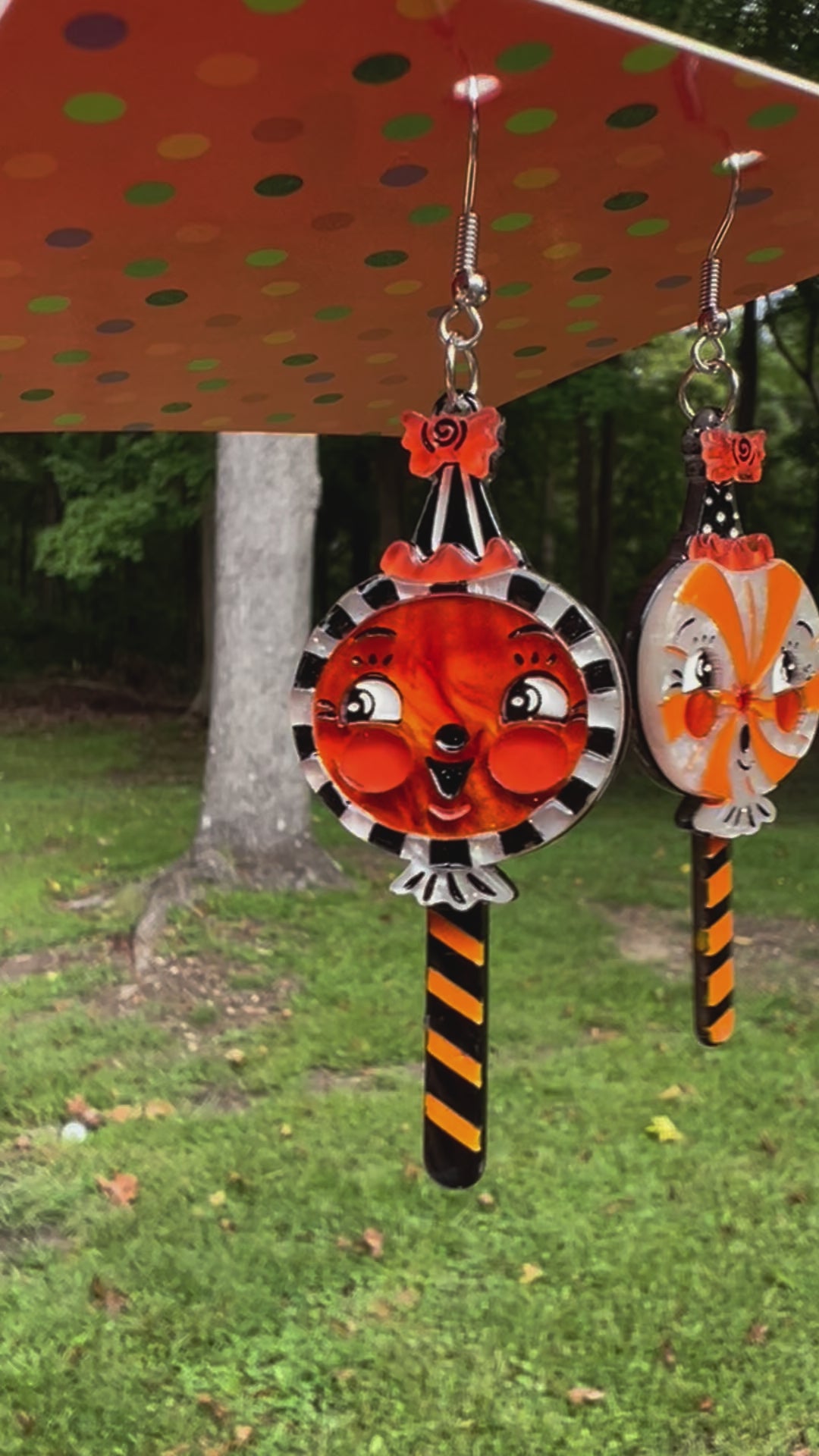 johanna parker halloween sweet treats lollipop earrings video