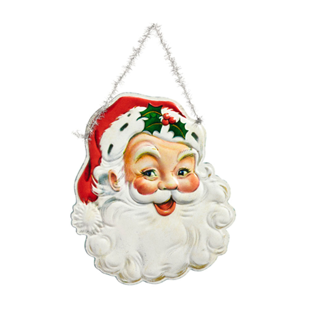 12" Classic Santa Wall Ornament by Raz Imports