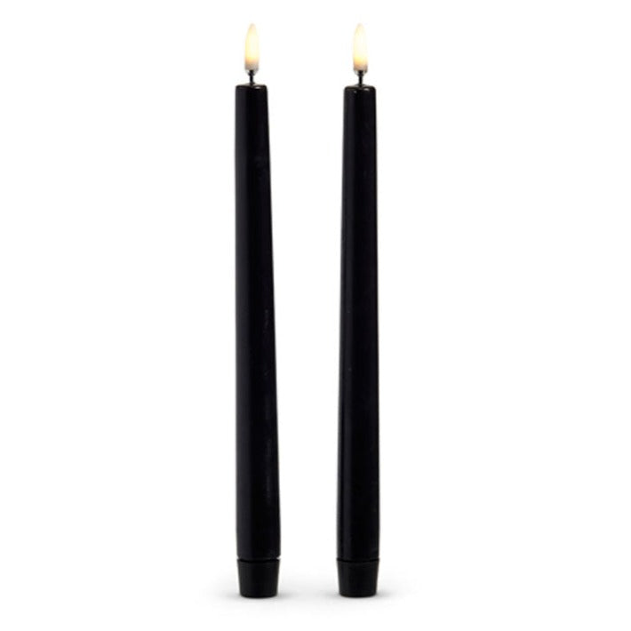 "Dc" 10" Uyuni Black Taper Candles by Raz Imports image