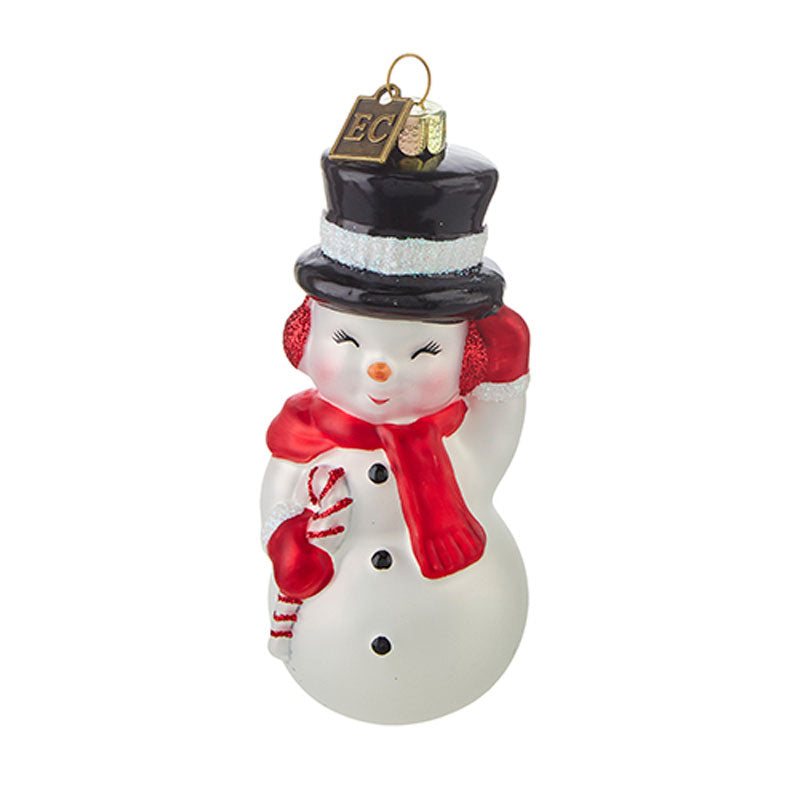 EC 4.5" Snowman Blow Mold Ornament by Raz Imports image