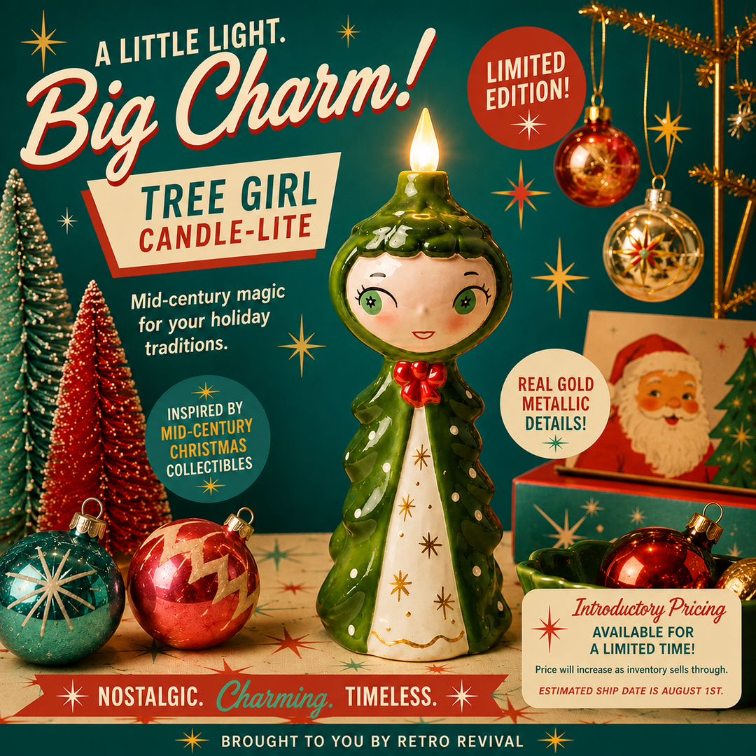 Tree Girl Candle-Lite: A Mid-Century Christmas Treasure for the Discerning Collector