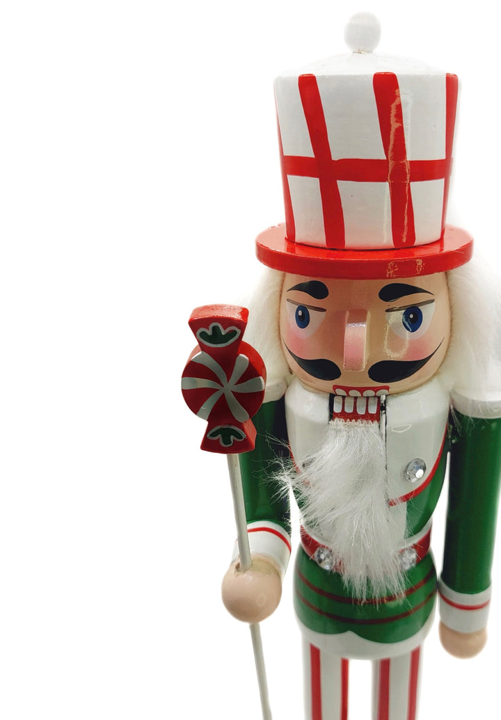Christmas Nutcracker. Wizardi Classic Wooden Festive Decoration F07M14-31-N01702A