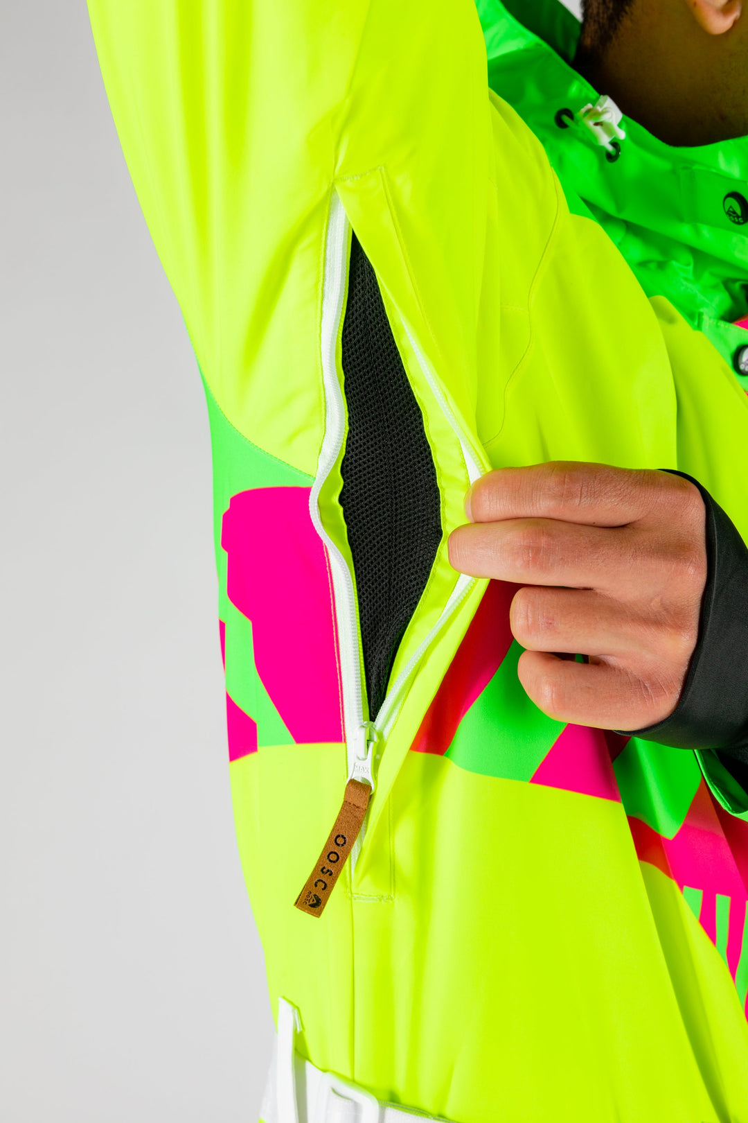 The Cat Track Fever | Mens Neon Yellow Retro Ski Suit