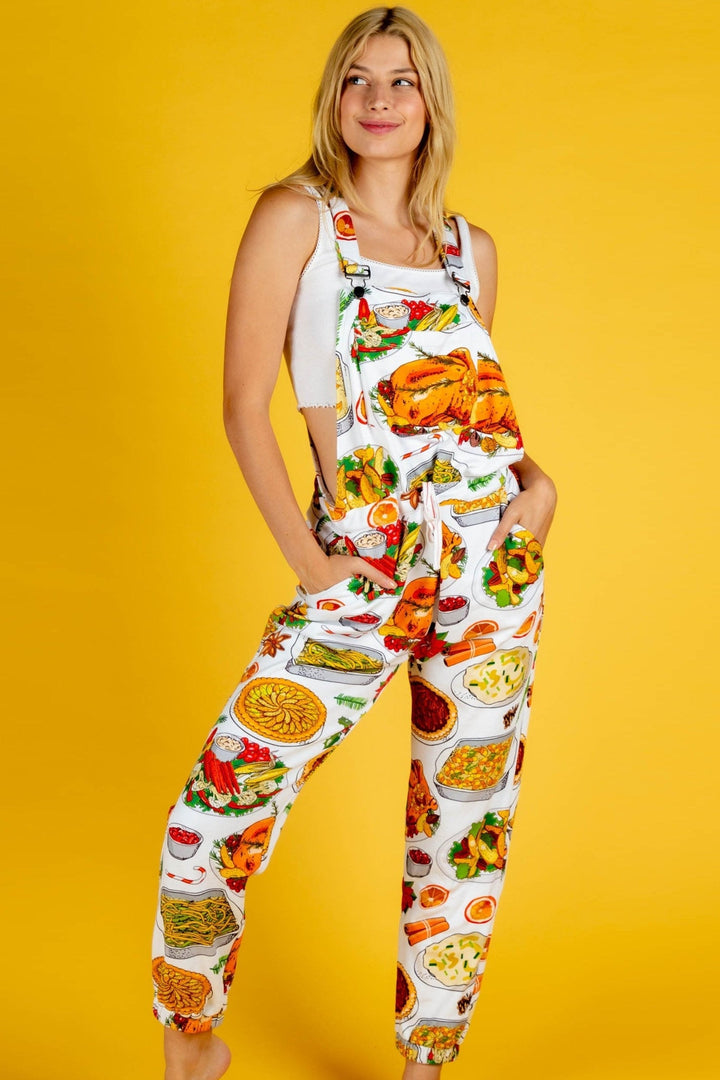 The Spread | White Thanksgiving Women's Pajamaralls®