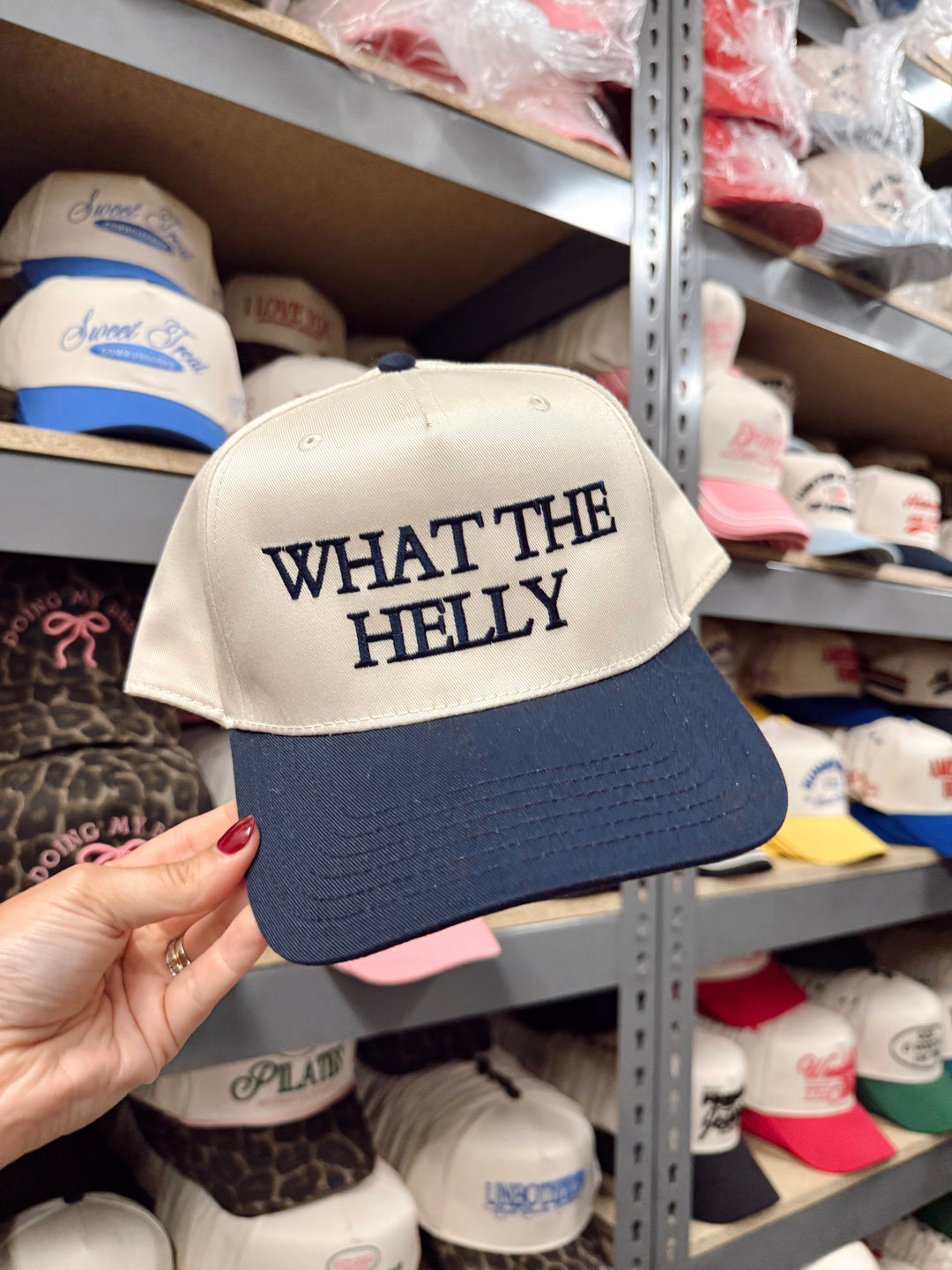 What the Helly - Navy Vintage Trucker Hat