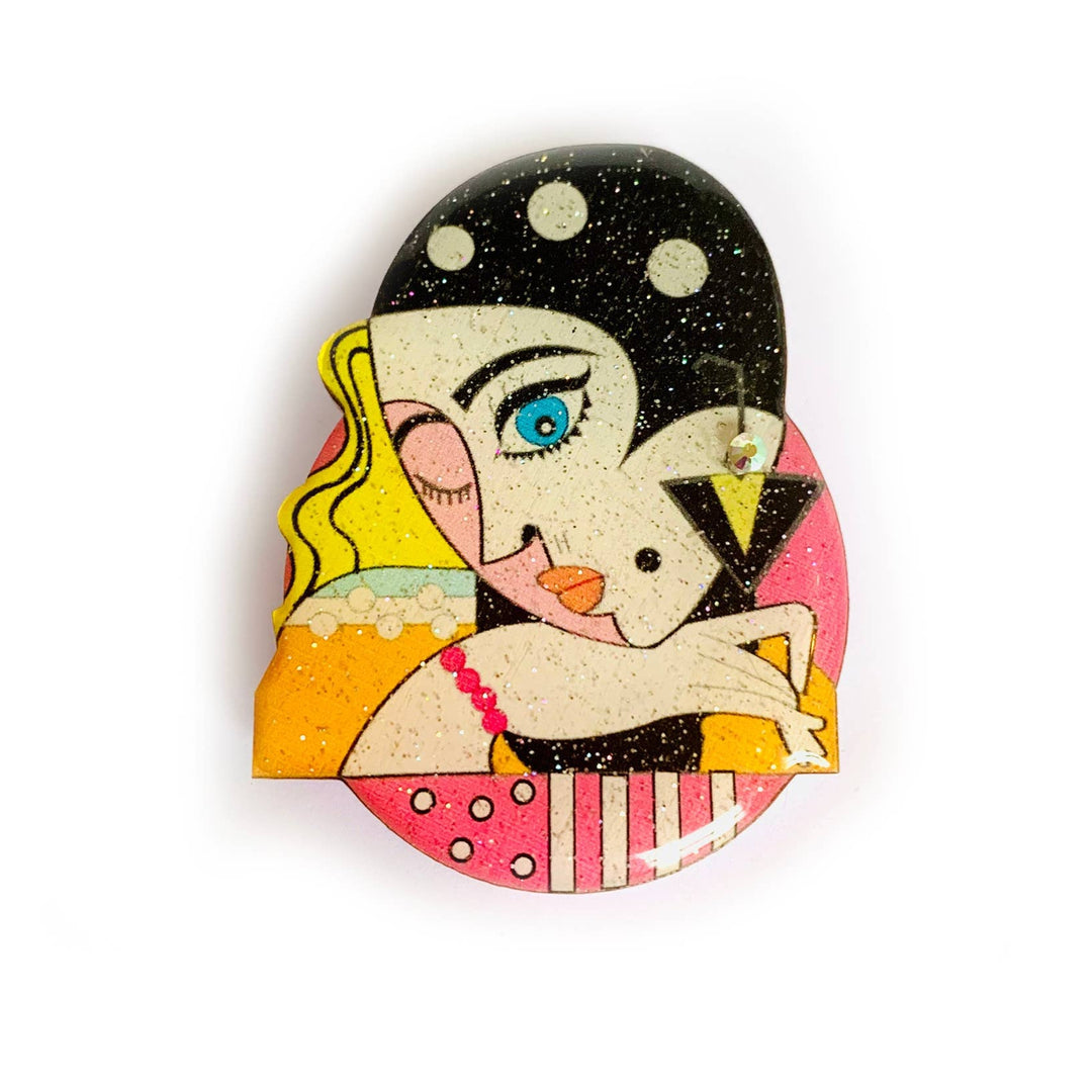 The Glamour Girl Brooch by Rosie Rose Parker