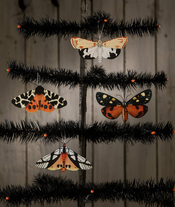 Halloween Moth Eclipse Ornaments Set of 4 LAST CHANCE!