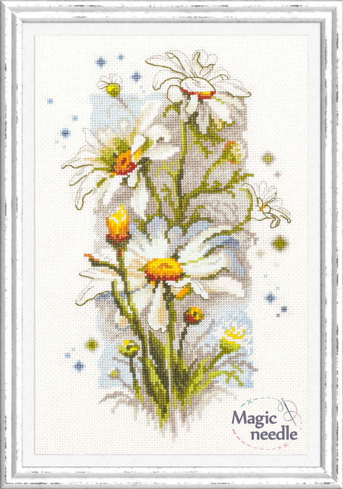 White Daisies 100-103 Counted Cross-Stitch Kit