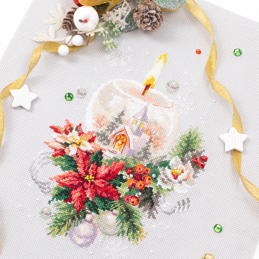 –°Hristmas Candle Counted Cross Stitch Kit by Magic Needle 540-231