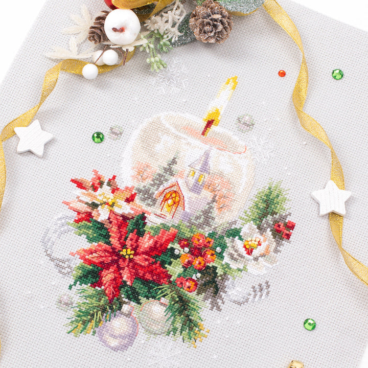 –°Hristmas Candle Counted Cross Stitch Kit by Magic Needle 540-231