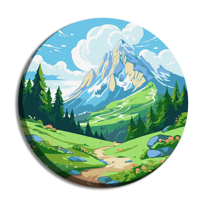 Painting by Numbers kit Green Valley KHO-R1041