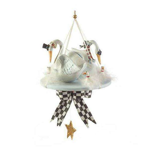 12 Days 7 Swans a-Swimming Ornament by Patience Brewster - Quirks!