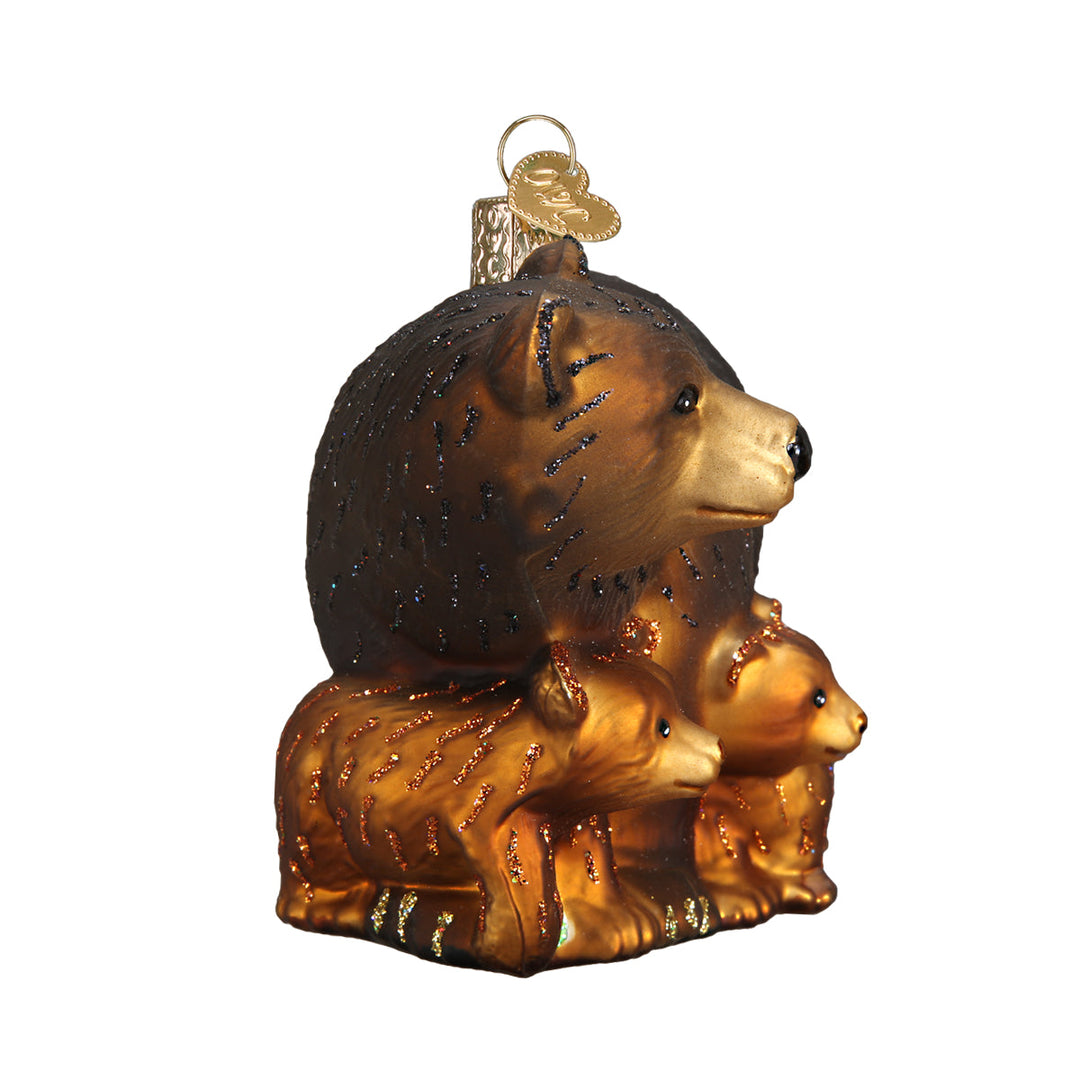 Bear With Cubs Ornament