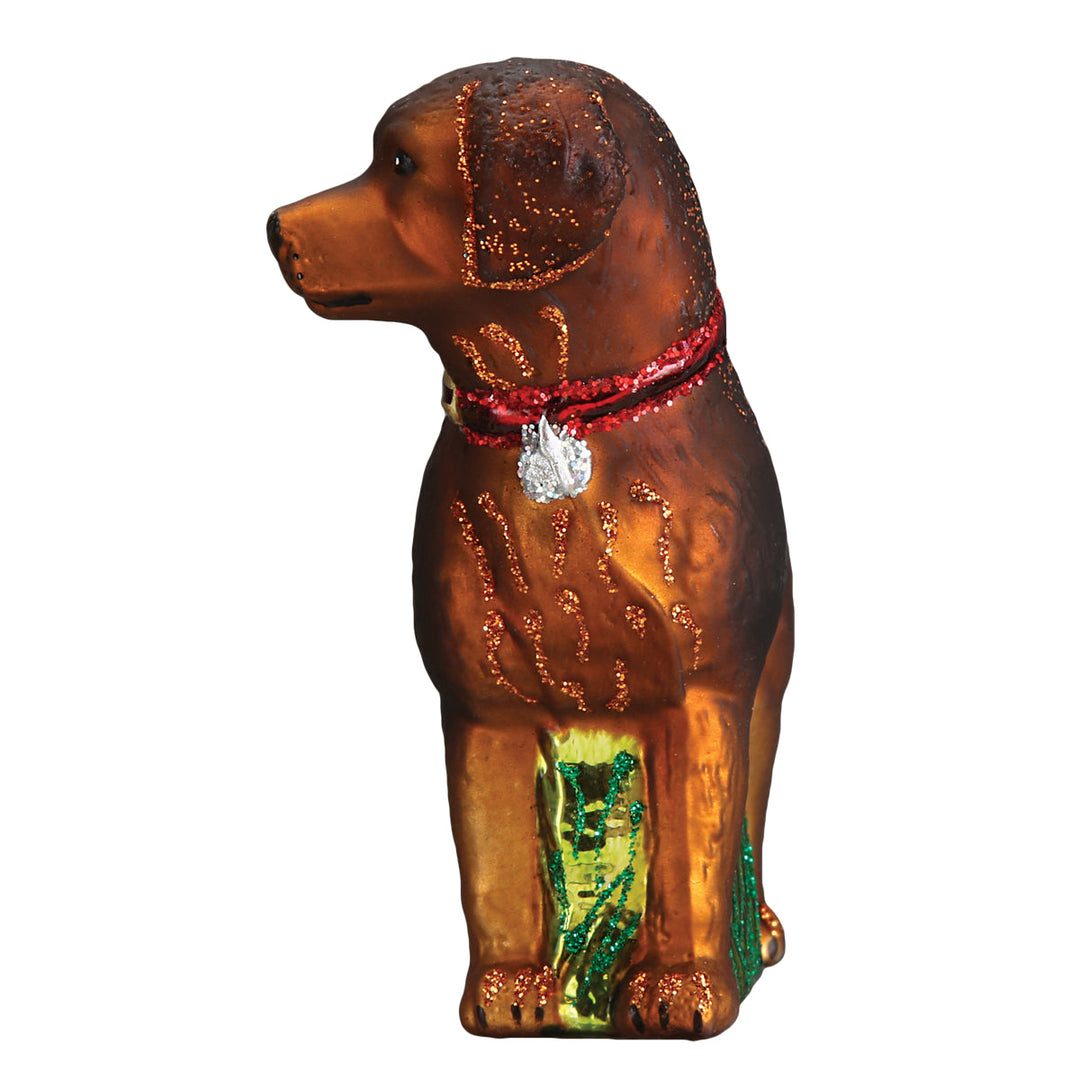 Standing Chocolate Lab Ornament