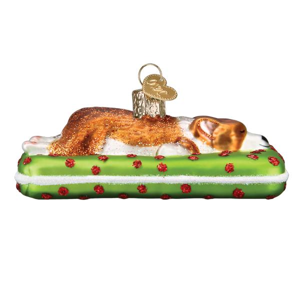 Sleepy Corgi Ornament