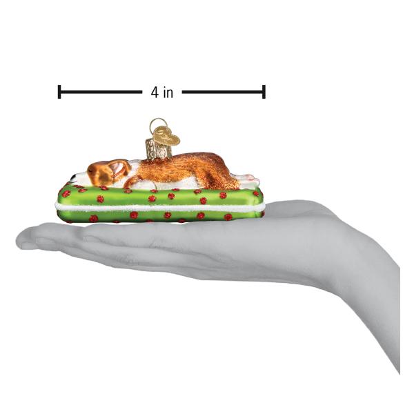 Sleepy Corgi Ornament