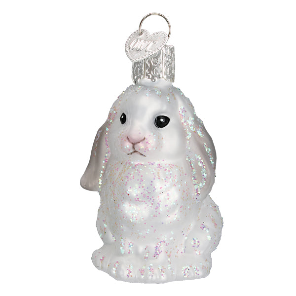 White Baby Bunny Ornament