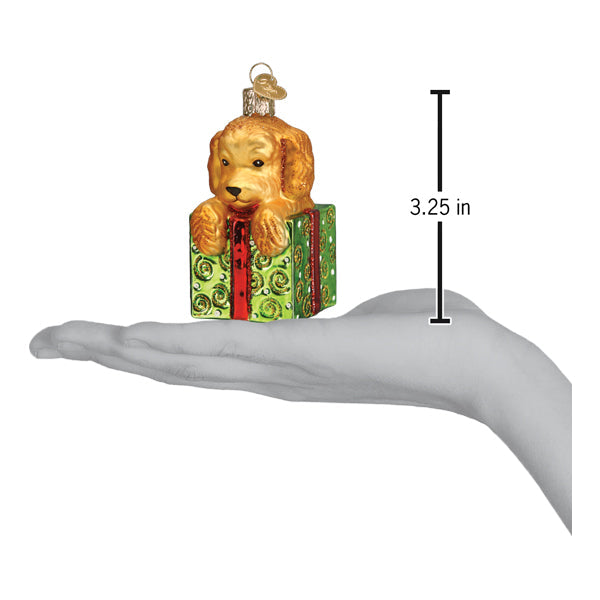 Doodle Puppy Surprise Ornament