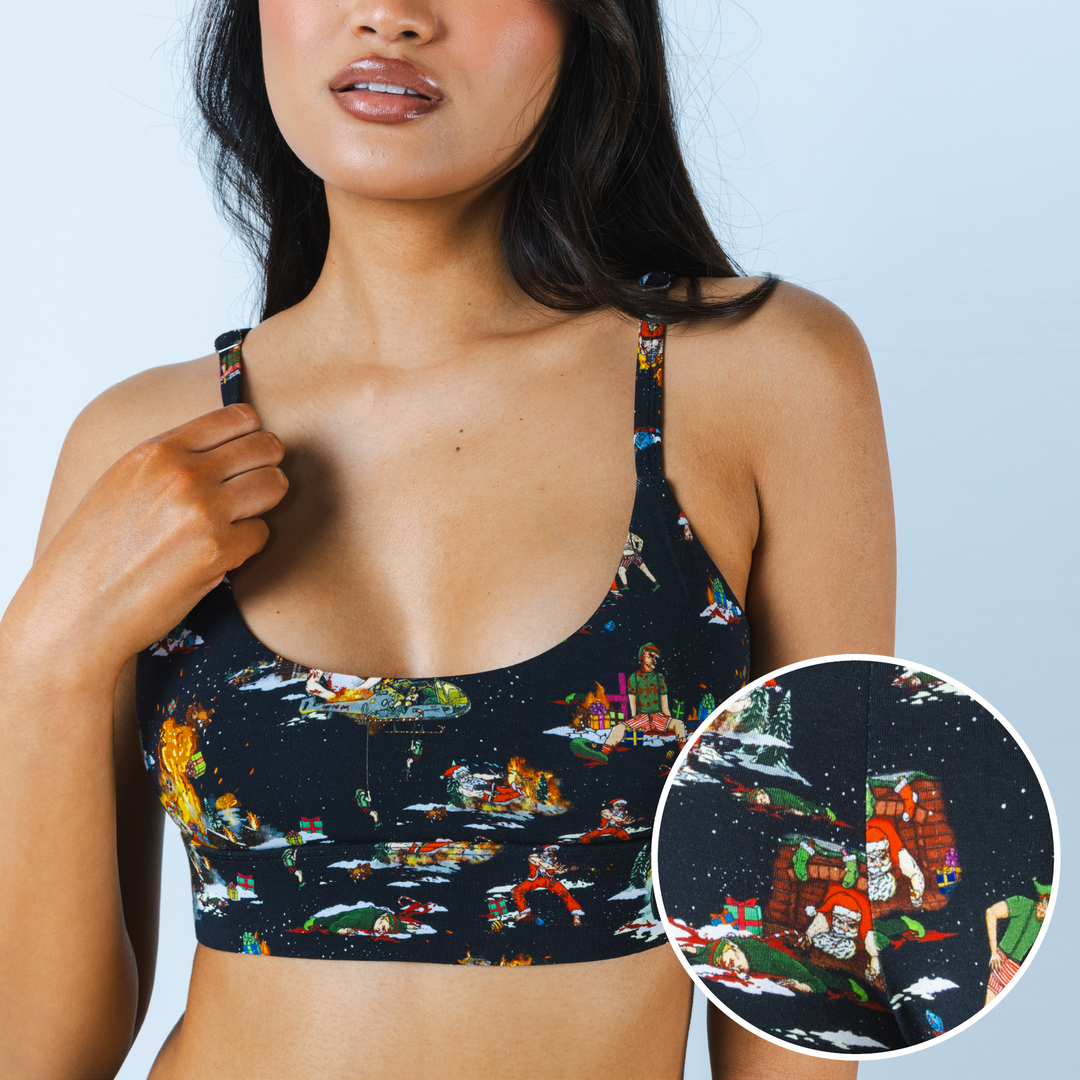 The 12 Slays of Christmas | Christmas Scene Boob Hammock™ Scoop Bralette