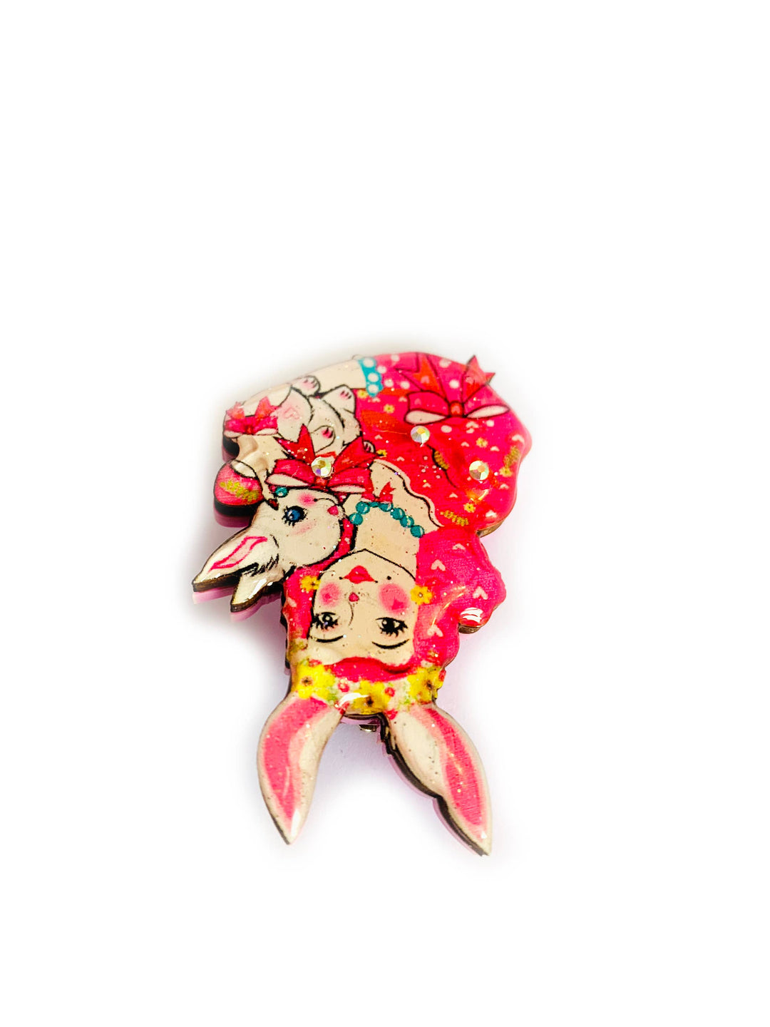 Bunny Girl Brooch by Rosie Rose Parker