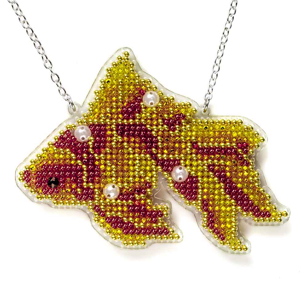 Set for embroidery with beads on a plastic base FLPL-096