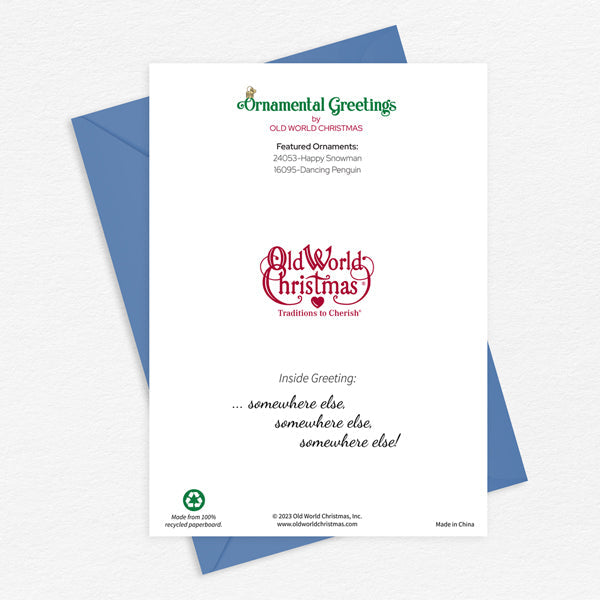 Snowman Christmas Card