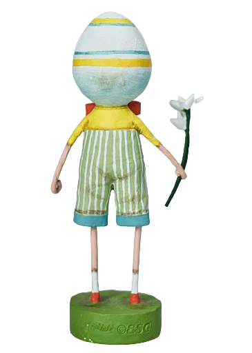 shelldon easter figurine by lori mitchell