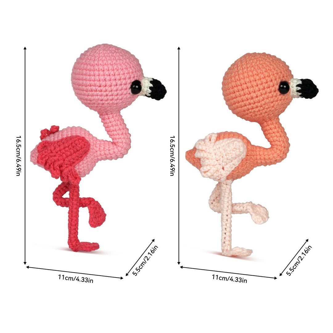 Flamingos Amigurumi DIY Crochet Kit Wizardi F07N8-M205