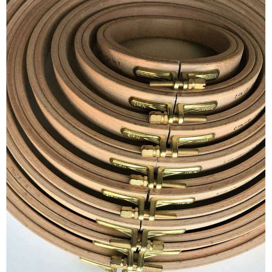 16mm Screwed Wooden Embroidery Hoop Nurge 110-3