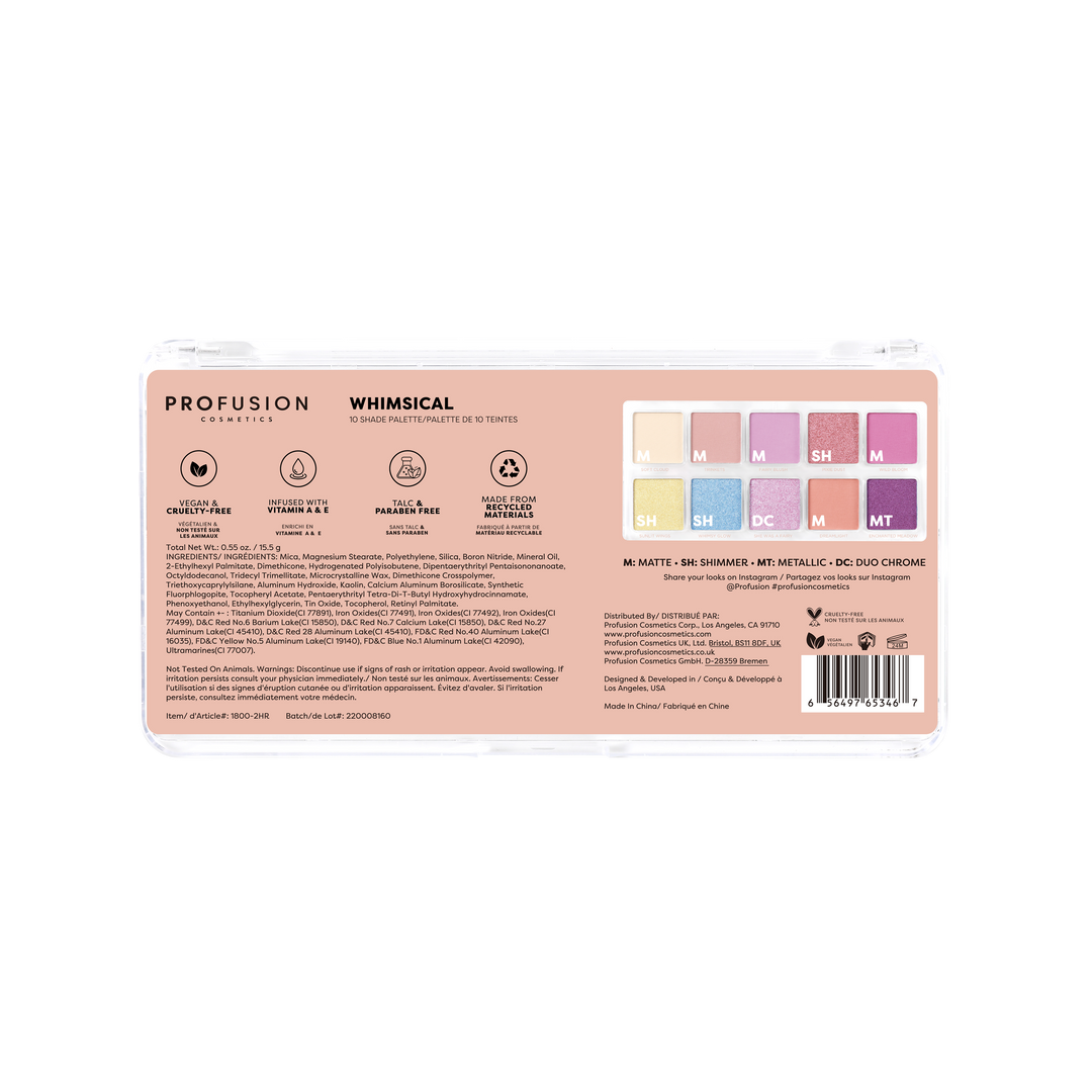 Essential 10 Shade Palette - Whimsical