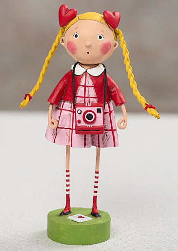 Pictures of Love figurine by Lori Mitchell - 6.5 inch hand-painted poly resin Valentine's Day collectible