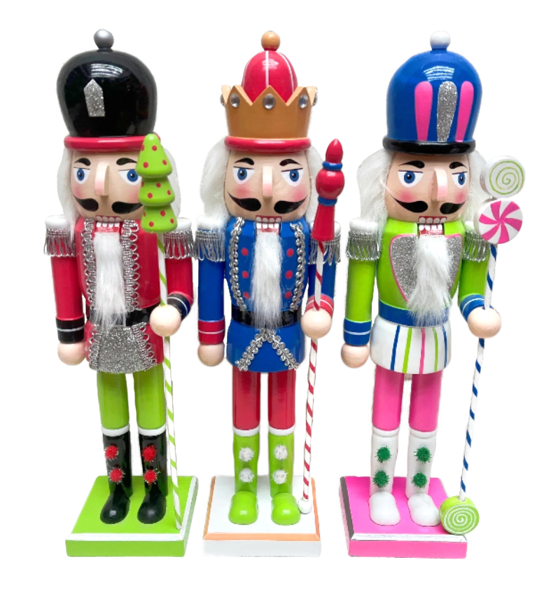 Candyland Christmas Wooden Nutcracker Soldier Wizardi F07M6-1A