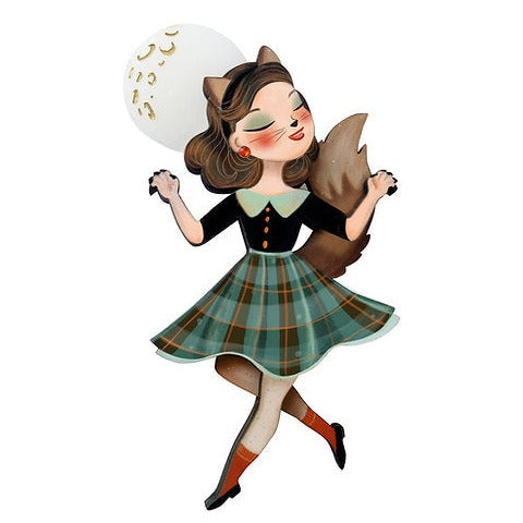 Wolf Woman Brooch by Laliblue