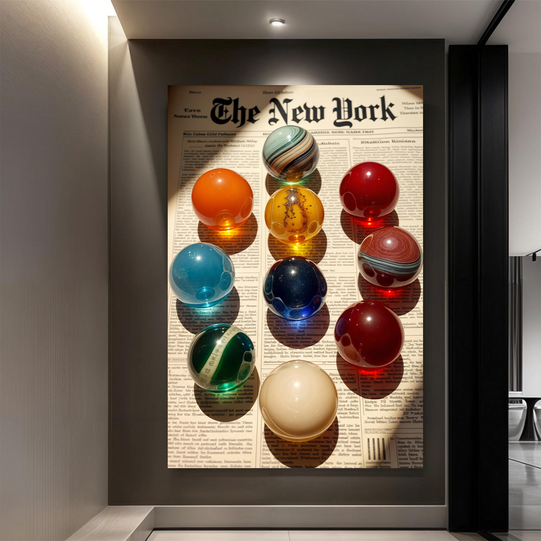 Vintage Newspaper Poster Wall Art