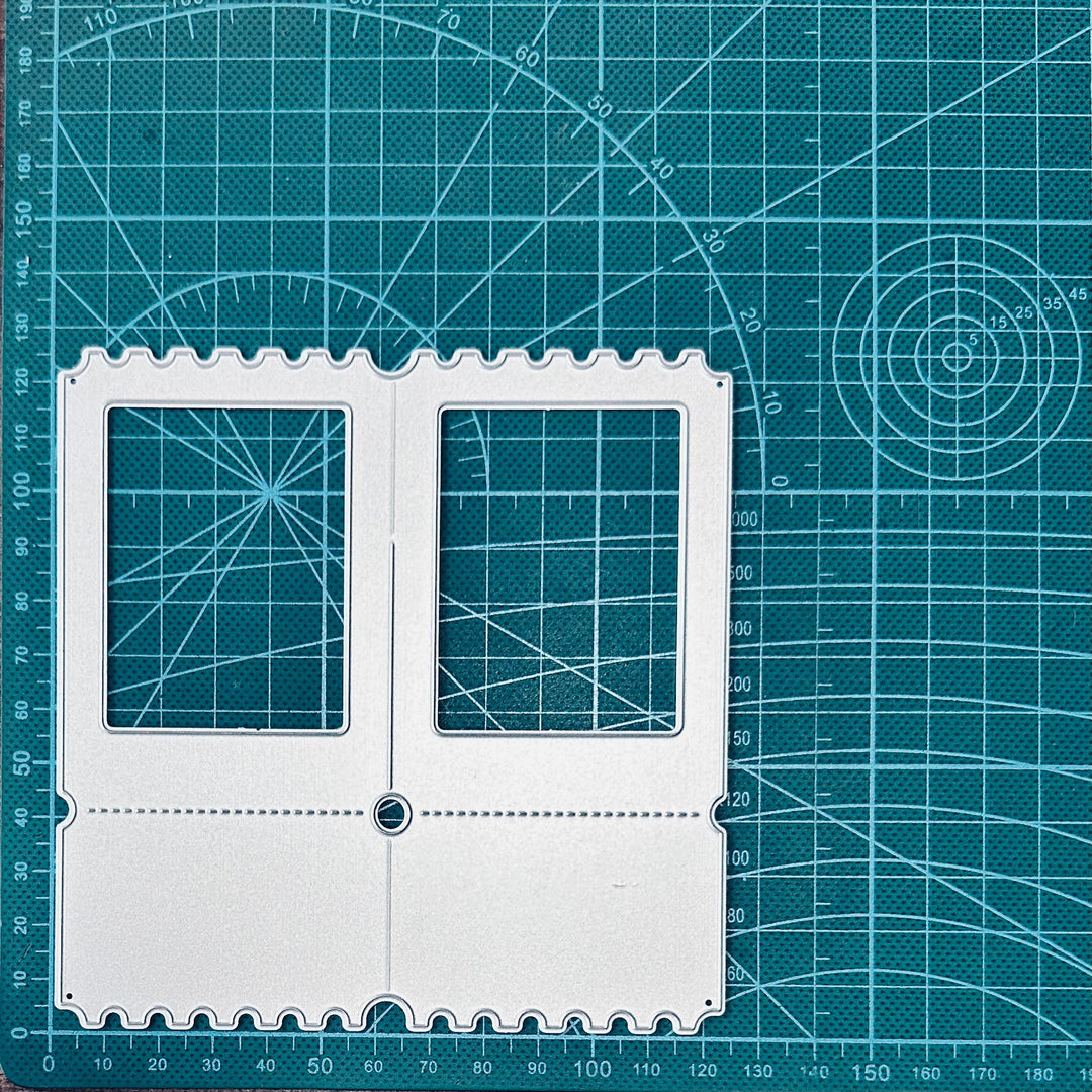 Double Window Scrapbooking Cutting Die by Wizardi QJ06
