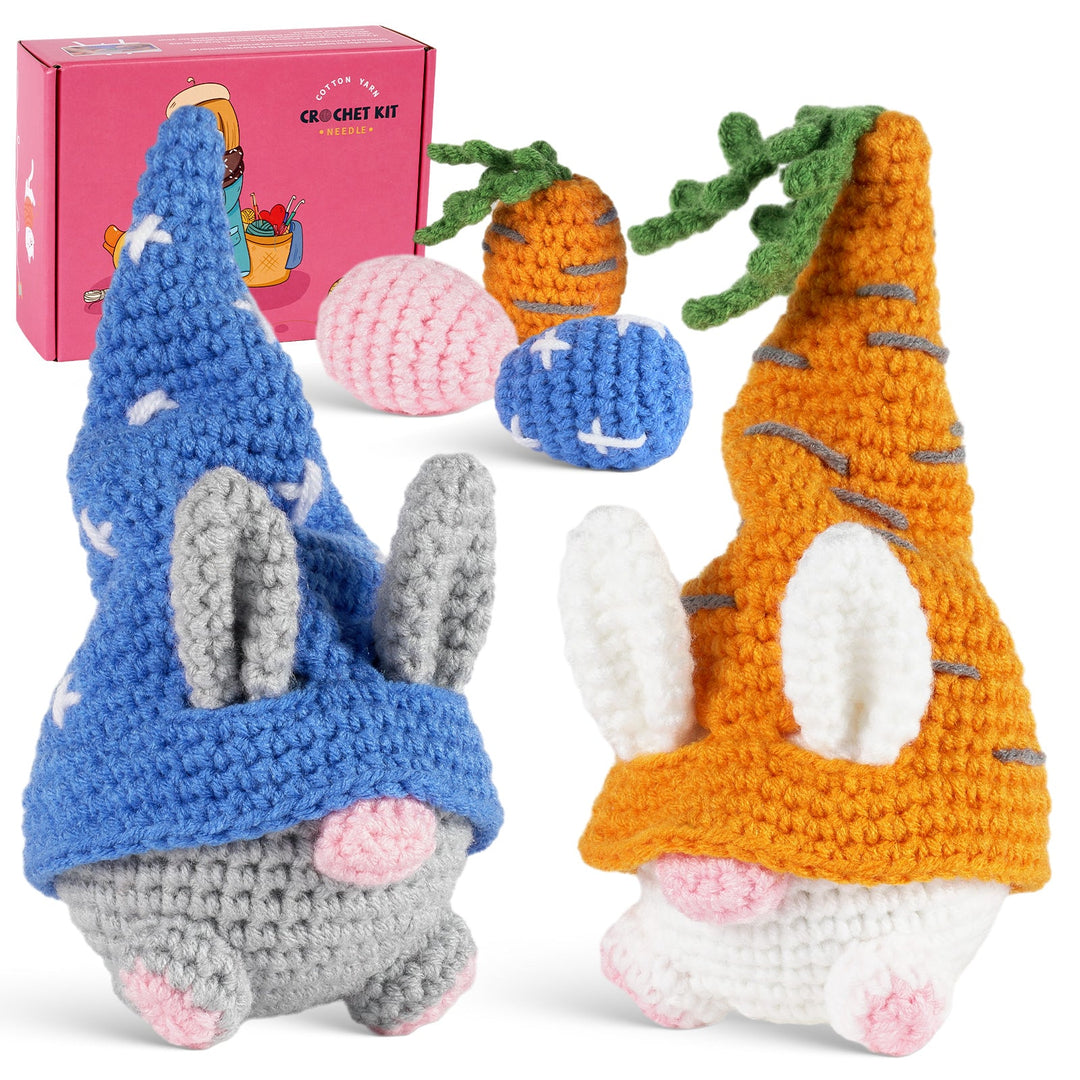 Rabbits Amigurumi DIY Crochet Kit Wizardi F07N8-M144