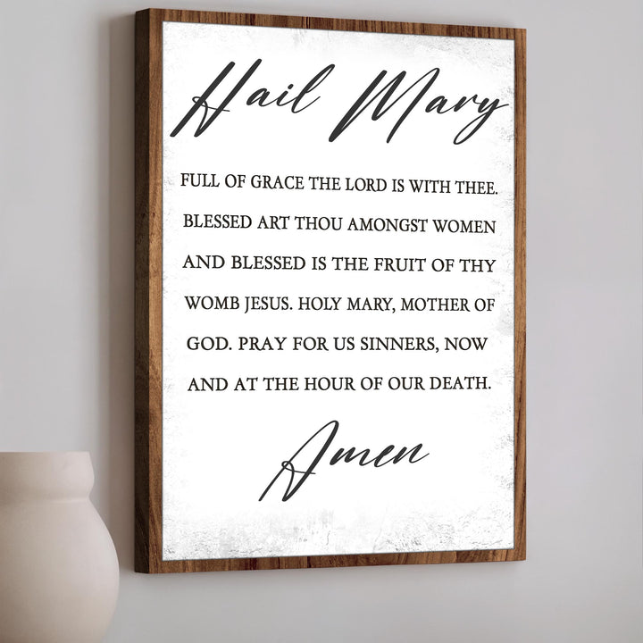 The Hail Mary Faith Sign