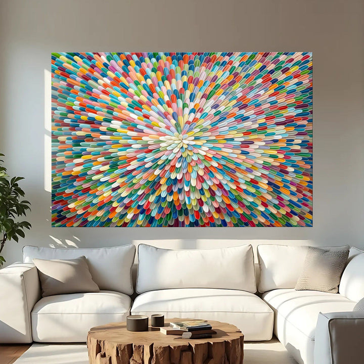 Radiant Bloom Abstract Wall Art