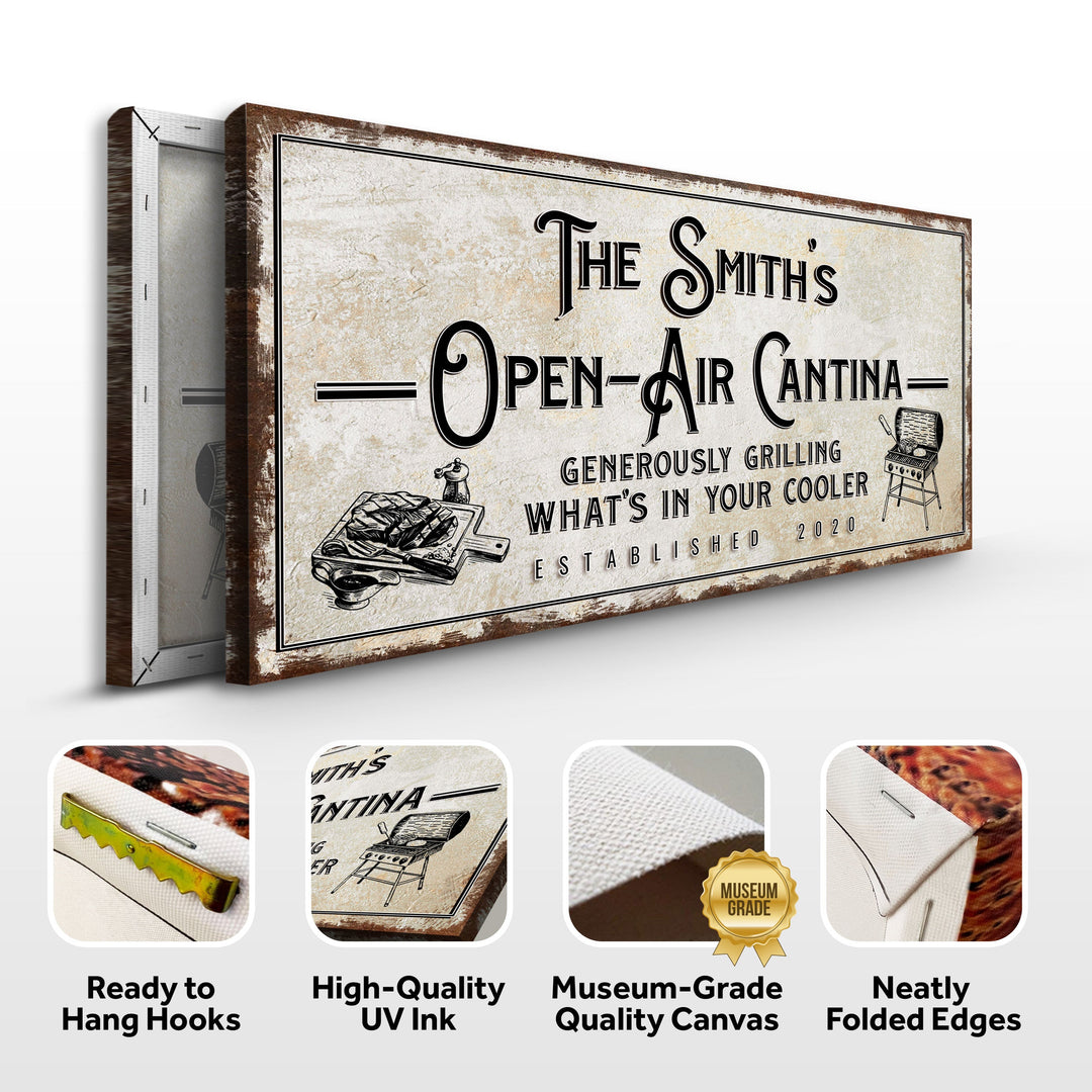Family Open Air Cantina Sign